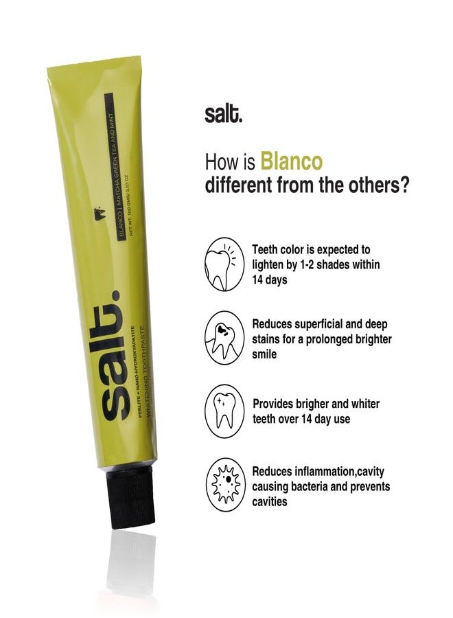 Salt. Oral Care Blanco Natural Whitening Toothpaste + Eden Eco-Friendly Bamboo Toothbrush & Toothpaste Squeezer Key Combo (Blanco + Squeezer + Eden Toothbrush) - Image 3